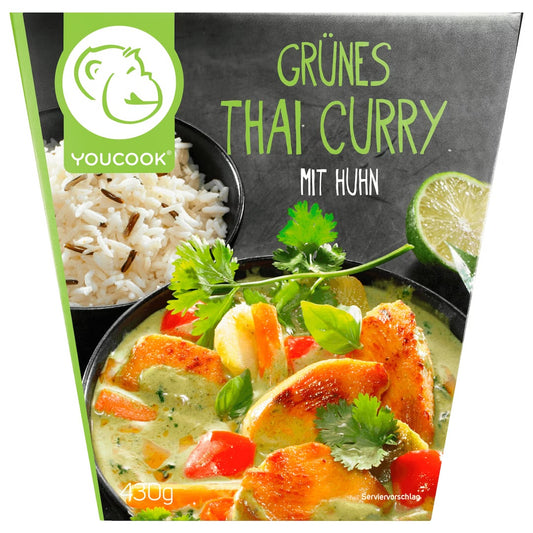 YOUCOOK Grünes Thai Curry mit Huhn 430 g
