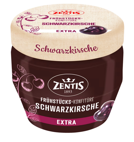 Zentis Frühstücks-Konfitüre Extra Schwarzkirsche 230 g