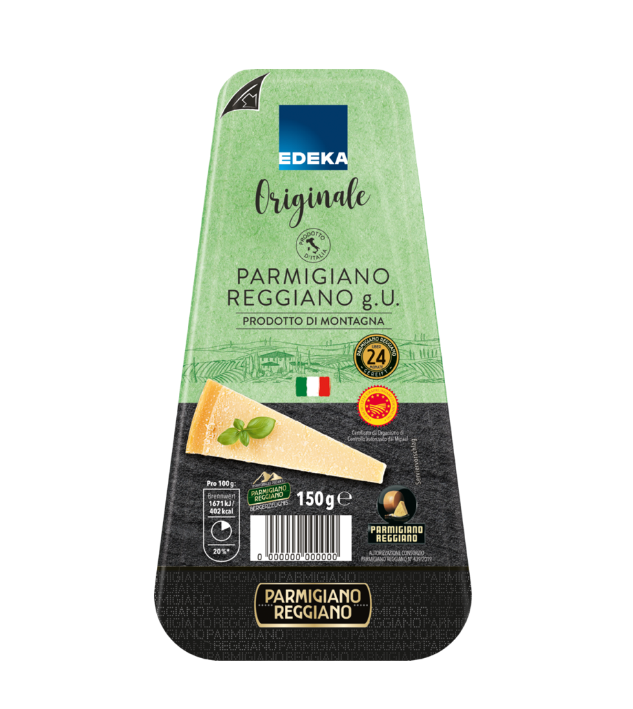 EDEKA Originale Parmigiano Reggiano am Stück 32% Fett i. Tr. 150 g