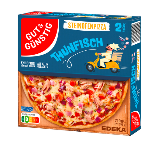 GUT&GÜNSTIG Steinofenpizza Thunfisch 710 g