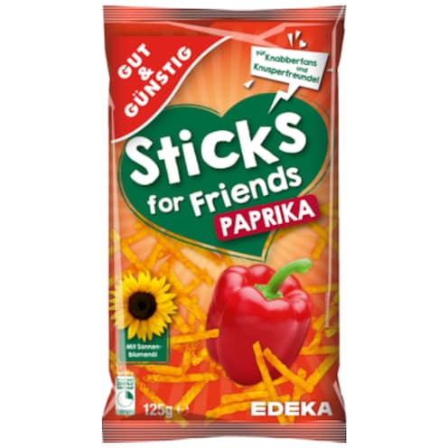 GUT&GÜNSTIG Paprika-Sticks 125 g