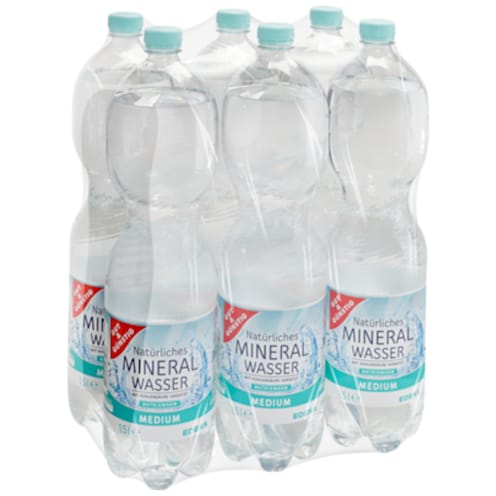 GUT&GÜNSTIG Mineralwasser medium 6x1,5 l