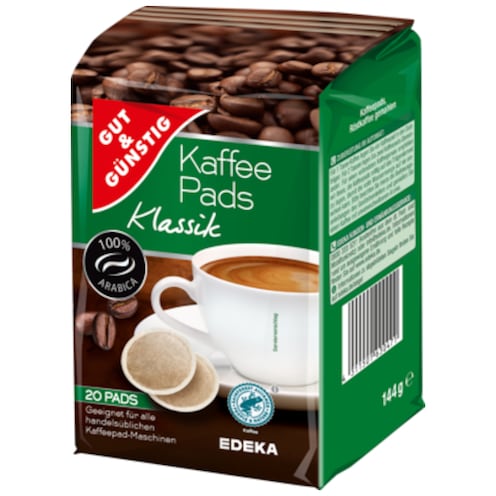 GUT&GÜNSTIG Kaffee-Pads Klassik 144 g