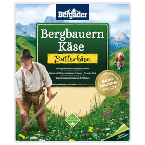 Bergader Bergbauern Käse Butterkäse Scheiben 52 % Fett i. Tr. 150 g