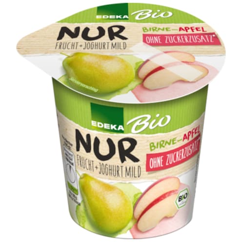 EDEKA Bio Fruchtjoghurt 3,8% Fett ohne Zuckerzusatz Birne-Apfel 150 g