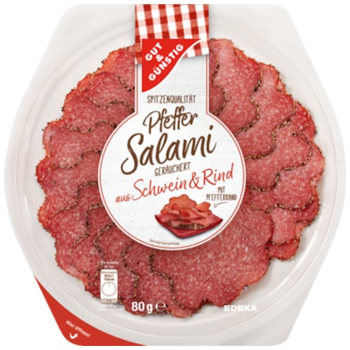 GUT&GÜNSTIG Pfeffer-Salami 80 g
