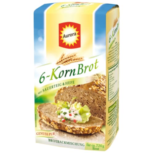 Aurora Brotbackmischung 6-Korn Brot 500 g
