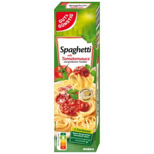 GUT&GÜNSTIG Spaghetti mit Tomatensauce 397 g