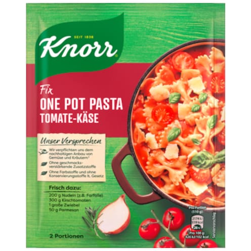 Knorr Fix One Pot Pasta Tomate-Käse für 2 Portionen