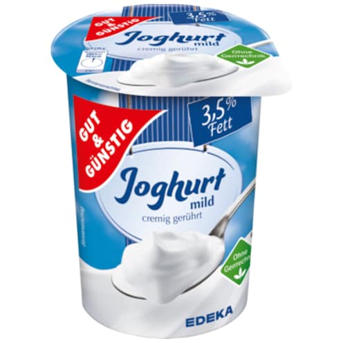 GUT&GÜNSTIG Joghurt mild 500g 3,5%