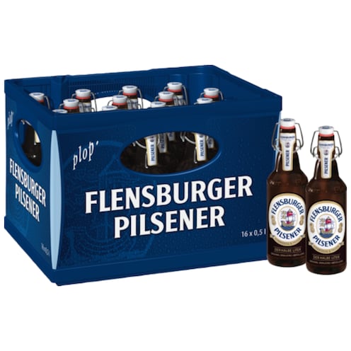 FLENSBURGER Pilsener - Kiste 16 x 0,5 l