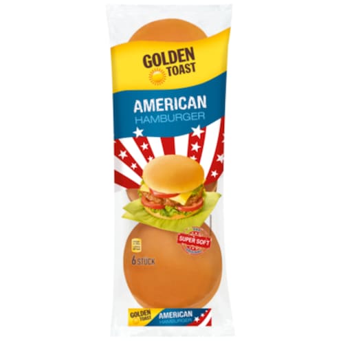 Golden Toast American Hamburger 6 Stück