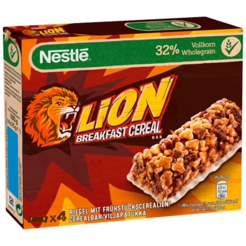 Nestlé Lion Breakfast Cereal Riegel 4 Stück