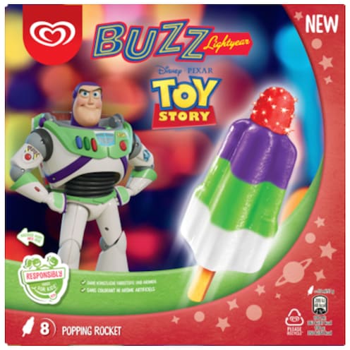 LANGNESE Disney Buzz Lightyear Popping Rocket 8 Stück