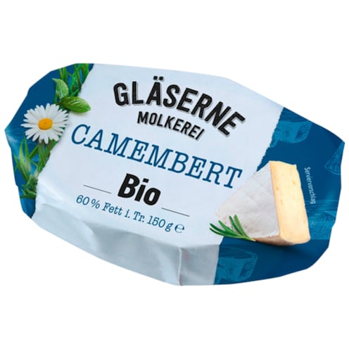 Gläserne Molkerei Bio Camembert 60 % Fett i. Tr. 150 g