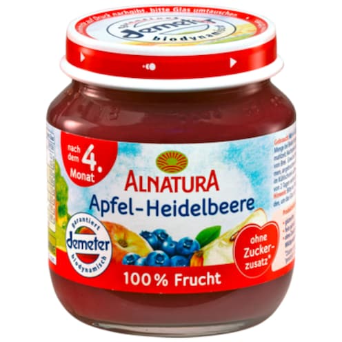Alnatura Demeter Apfel-Heidelbeere nach dem 4. Monat 125 g