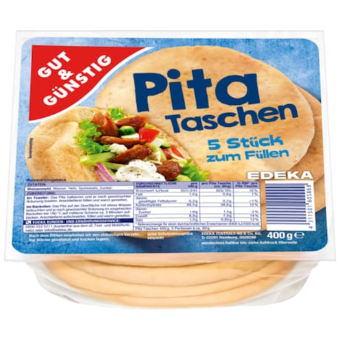 GUT&GÜNSTIG Pita-Taschen 400 g