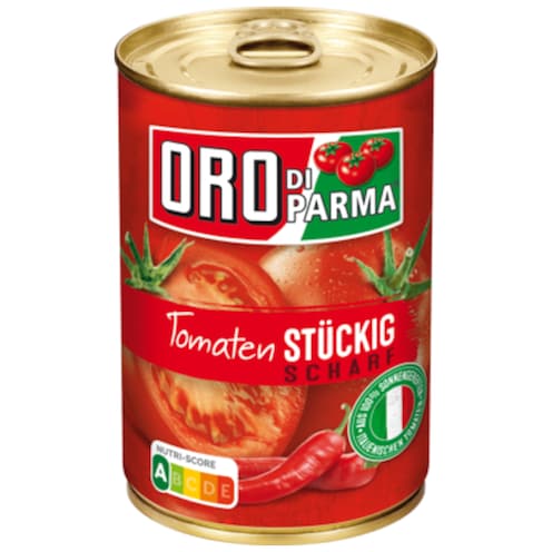 ORO di Parma Stückige Tomaten scharf 425 ml