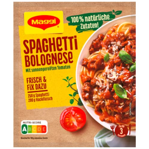 Maggi Fix Spaghetti Bolognese 100% natürliche Zutaten 36 g
