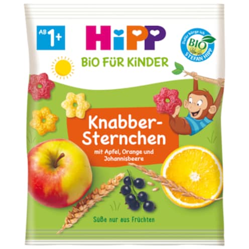HiPP Bio Knabber Sternchen mit Apfel, Orange und Johannisbeere ab 1+ 30 g