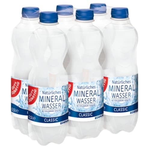 GUT&GÜNSTIG Mineralwasser classic 6 x 0,5 l