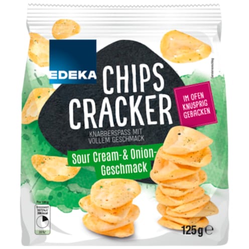 EDEKA Chips-Cracker Sour Cream & Onion 125 g