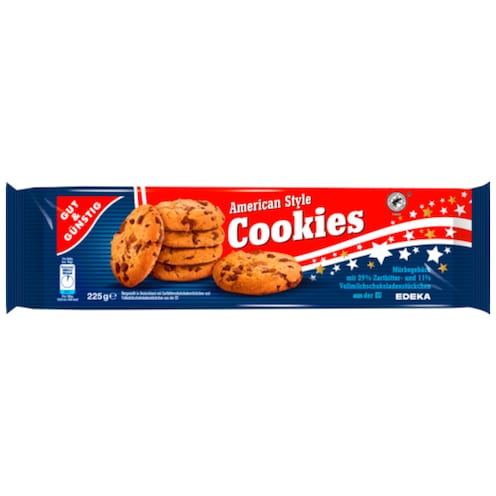 GUT&GÜNSTIG Cookies - American Style 225 g
