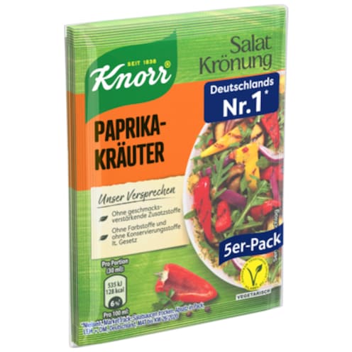 Knorr Salat Krönung Paprika-Kräuter für 5 x 90 ml