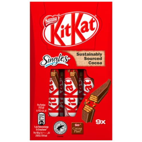 Nestlé Kit Kat Singles 9 x 15,2 g