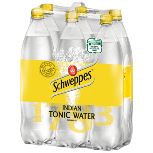 Schweppes Indian Tonic Water - 6-Pack 6 x 1,25 l