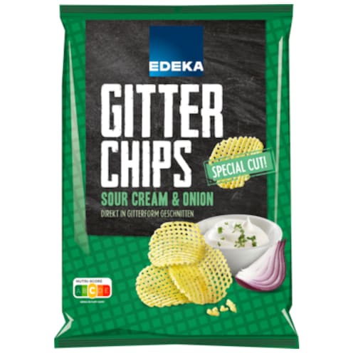 EDEKA Gitterchips Sour Cream & Onion 125 g