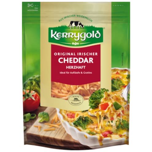 Kerrygold Original Irischer Cheddar herzhaft gerieben 50 % Fett i. Tr. 150 g