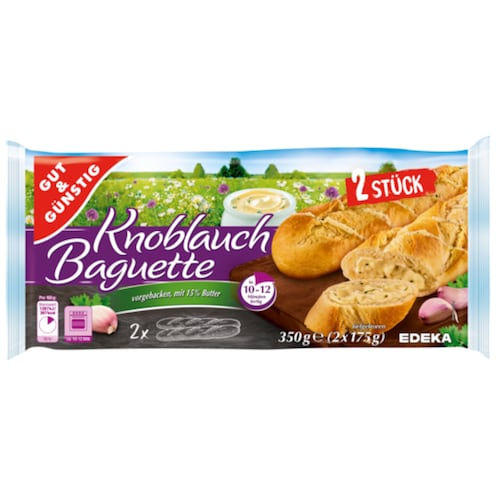 GUT&GÜNSTIG Knoblauch-Baguette 350 g