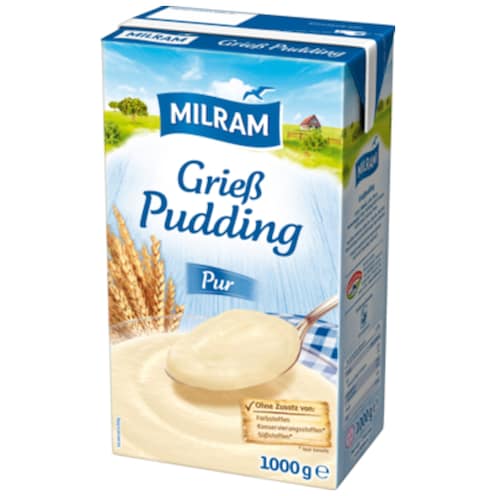 MILRAM Grieß-Pudding Pur 1 kg