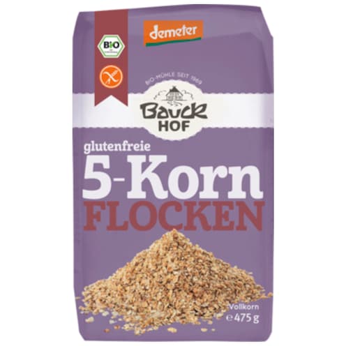Bauckhof Demeter 5-Korn Flocken glutenfrei 475 g