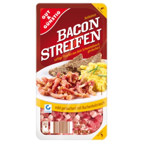 GUT&GÜNSTIG Baconstreifen 250 g