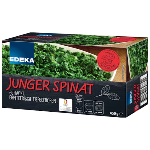 EDEKA Junger Spinat, gehackt, portionierbar 450 g