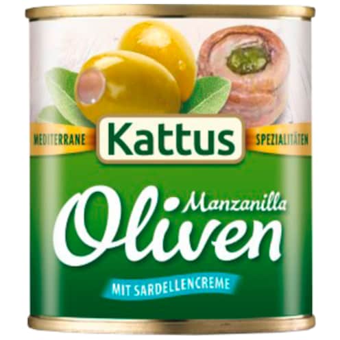 KATTUS Grüne Oliven mit Sardellencreme 200 g