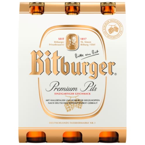 Bitburger Premium Pils - 6-Pack 6 x 0,33 l
