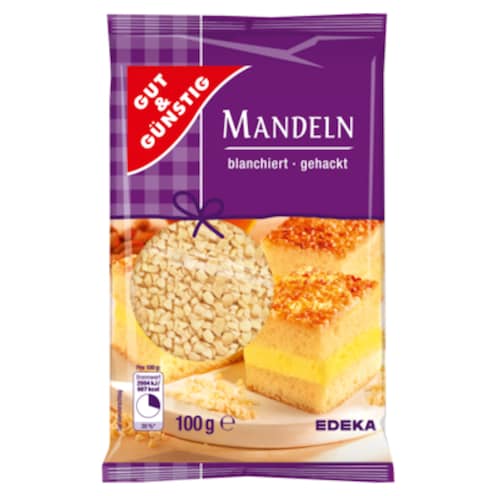 GUT&GÜNSTIG Mandeln, blanchiert, gehackt 100 g