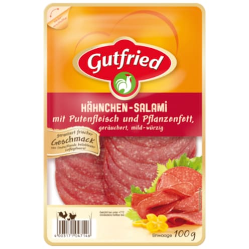 Gutfried Geflügel Hähnchen-Salami 100 g