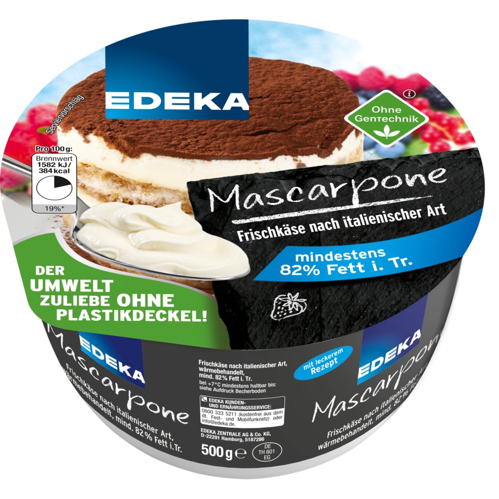 EDEKA Mascarpone 82% Fett i. Tr. 500 g