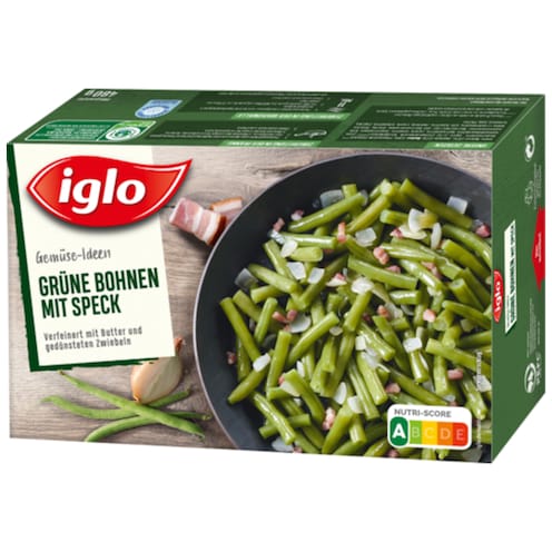 iglo Gemüse-Ideen Grüne Bohnen mit Speck 480 g