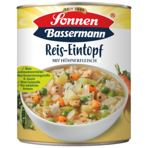 Sonnen Bassermann Reis-Eintopf mit Hühnerfleisch 800 g