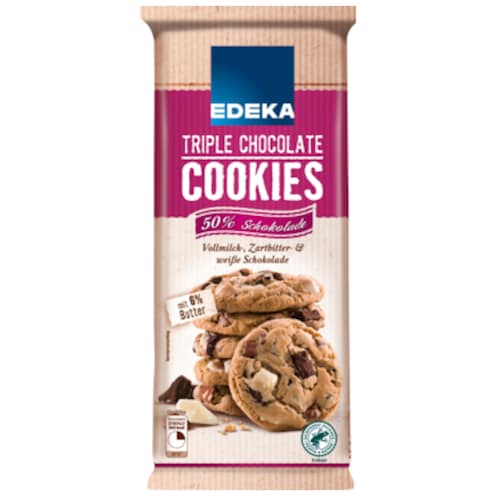 EDEKA Triple Chocolate Cookies 200 g