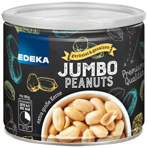 EDEKA Jumbo Peanuts, Erdnusskerne, geröstet & gesalzen 200 g