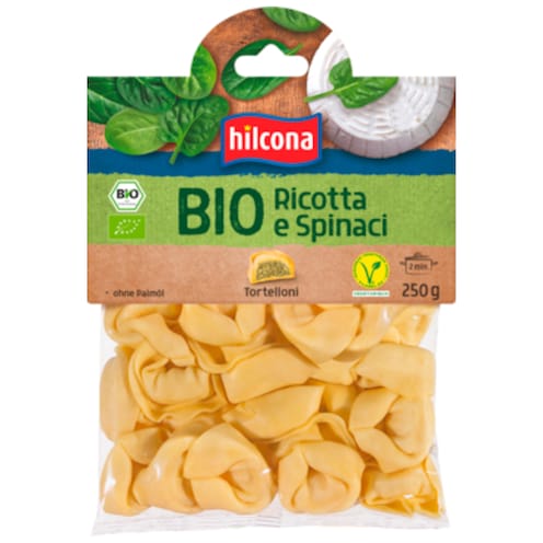hilcona Bio Tortelloni Ricotta e Spinaci 250 g