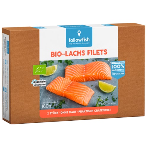 followfish Bio-Lachs Filets 2 Portionen (Fisch)