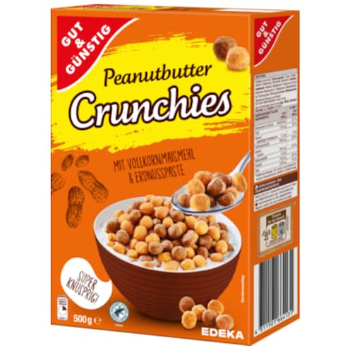 GUT&GÜNSTIG Peanutbutter Crunchies 500 g