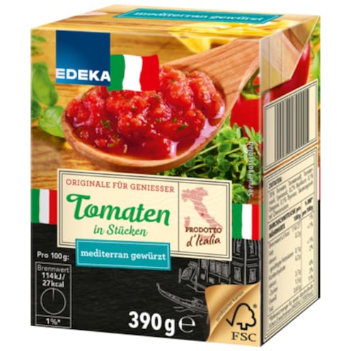 EDEKA Italia Tomaten in Stücken, mediterran 390 g